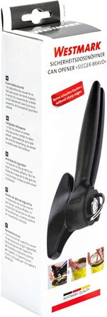Відкривачка для банок Westmark з плоскогубцями та важелем, 17.5 см, нержавіюча сталь/пластик, чорна