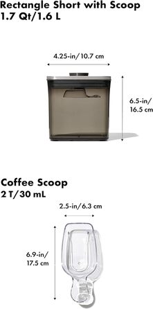 Сталевий контейнер для кави OXO, 1,7 л - для кави, чаю та інших напоїв