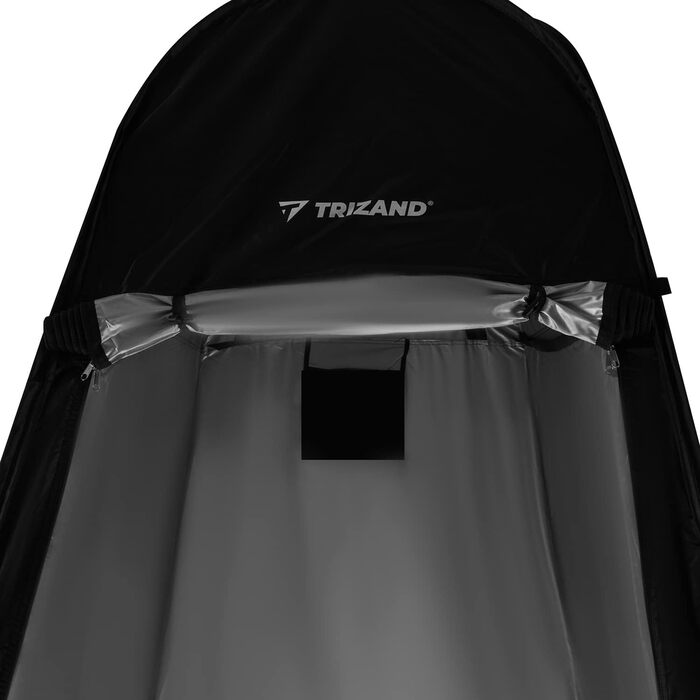 Намет для душу та переодягання 4в1 Pop-Up, чорний, водонепроникний | 190x110x110 см