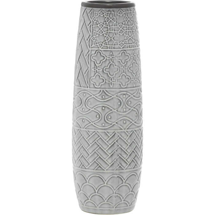 Ваза декору Deco 79 74687 Birnenform, кераміка з золотистими акцентами, чорна, 12,7 x 17,8 см