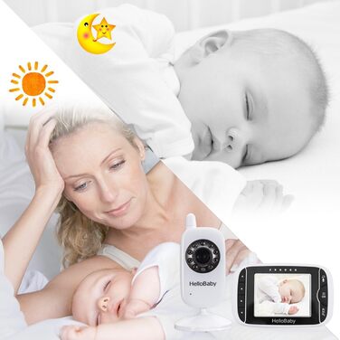 Радіоняня HelloBaby HB32 з камерою та екраном 3.2