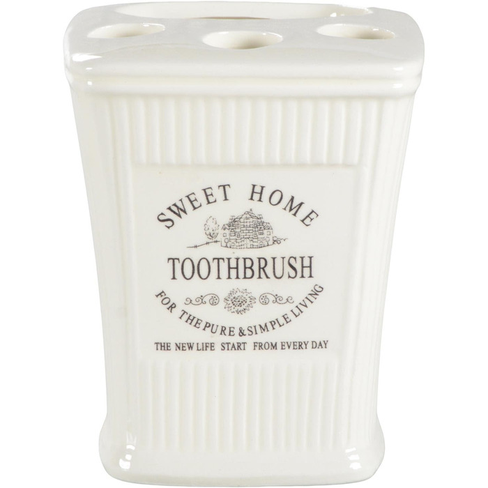Набір для ванної кімнати Sweet Home керамічна серія ребристий англійська зубна щітка тримач мило дозатор 300 мл набір аксесуарів для ванної кімнати, 3- шт.