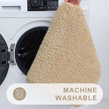 Набір килимків для ванної кімнати Homaxy, 2 шт. – неслизькі, м'які, з високим ворсом, з мікрофібри