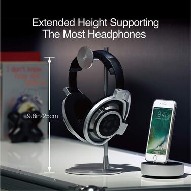 Підставка для навушників Just Mobile Avant - стильний стійкий тримач з алюмінію (чорний)