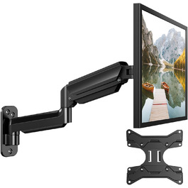 Кріплення для монітора HUANUO, 17-35 дюймів, LED/LCD/TV, VESA 75/100/200mm, регульоване, поворотне, з газовою пружиною
