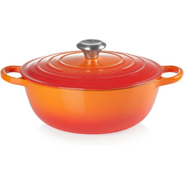 Каструля Le Creuset Signature з чавуну, 26 см, 4.1 л, для всіх типів плит (індукція), Oven Red