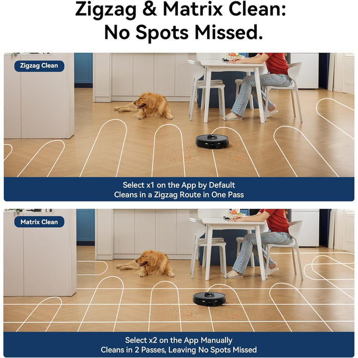 Робот-пилосос Proscenic Q8 Max з функцією миття, 6000Pa, 200 хв роботи, док-станція для самостійного очищення, 3L пилозбірник, інтелектуальна лазерна навігація, керування через додаток, сумісність з Alexa, Google, Siri