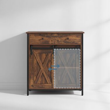 Тумбочка Relaxdays E1-MDF 80x70x30 см