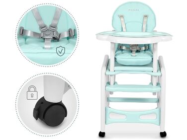 Дитячий стільчик Ricokids Sinco 5в1 - регульований, з функцією гойдання, 3 положення спинки (Турквіс)