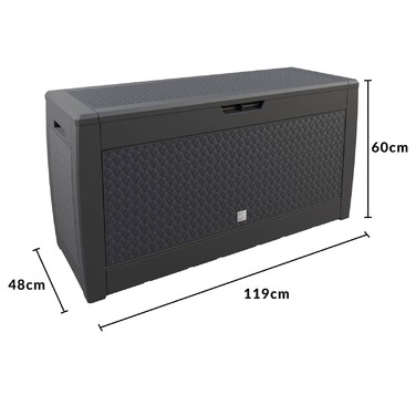 Коробка для подушки Matuba Anthracite 310L Колеса