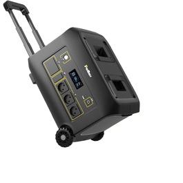 Портативна електростанція 300W (макс. 500W), 288Wh (90000mAh), сонячний генератор з чистою синусоїдою 230V AC, LiFePO4 акумулятор, для кемпінгу, подорожей та надзвичайних ситуацій (B1200E)