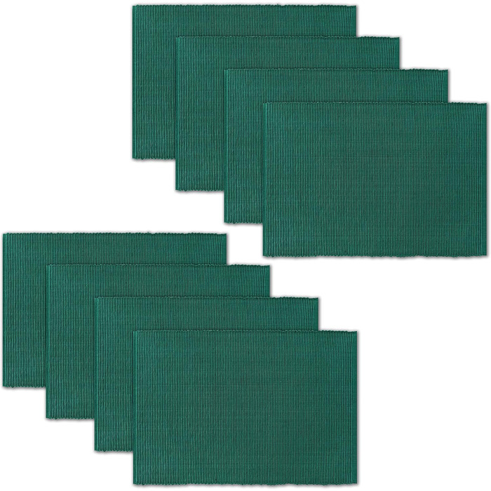 Набори тканинних серветок AVKA Studio, 8 шт., 33 x 48 см, 100% бавовна, рифлена текстура, для щоденного використання, зелений (Півники)