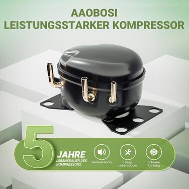 Автохолодильник AAOBOSI 32L з WiFi керуванням, -20°C, 12/24/240V для авто, кемпінгу та подорожей