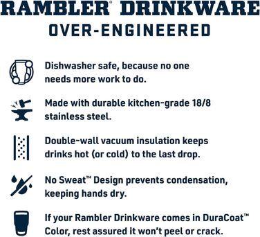 Термос YETI Rambler з кришкою-соломинкою, чорний, 769 мл