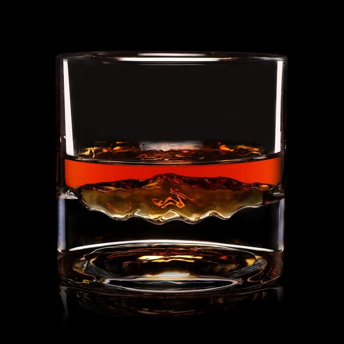 Набір склянок для віскі LIITON American Peaks Kristall 4 шт., 300 мл, для охолодження коктейлів, преміум якість