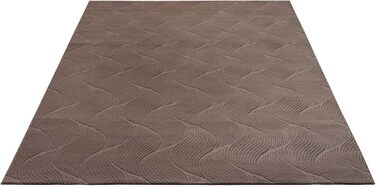 Килимок для ванної кімнати Taracarpet з антиковзаючим покриттям, зелений з листям, 80x150 см