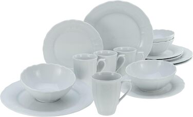 Набір посуду, 16 предметів, 23820, Flora White