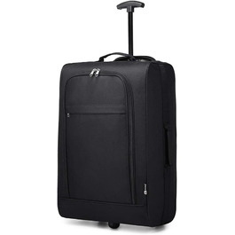 Валіза ручної поклажі KONO Cabin Trolley 53x36x18см Black для Lufthansa Eurowings Ryanair