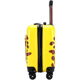 Сплав рухома шкільна сумка жовтий дитячий чемодан візок рухома шкільний рюкзак рухома книга сумка з колесами ручний багаж валіза 18 дюймів для малюка хлопчики отвори, жовтий, 40X38CM