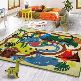 колір: дитячий килимок для ігор з динозаврами
