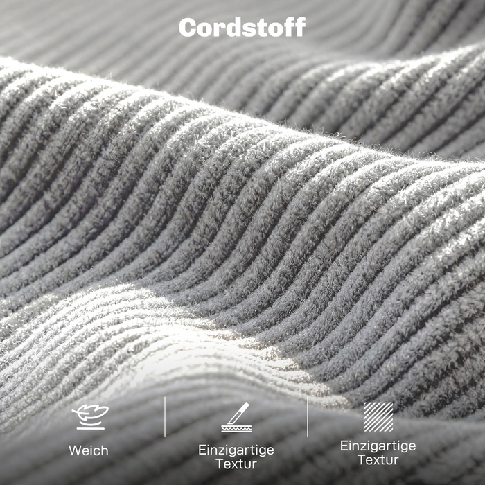 Диван на 3 особи, кутовий диван з підлокітниками, м'який диван з декоративною шнурівкою для вітальні, світло-сірий