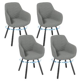 розмір: 4 обідні стільці з металевими ніжками