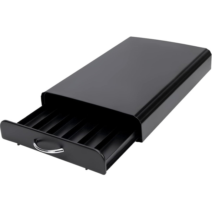 Організатор для капсул Nespresso, металевий, чорний, на 60 штук