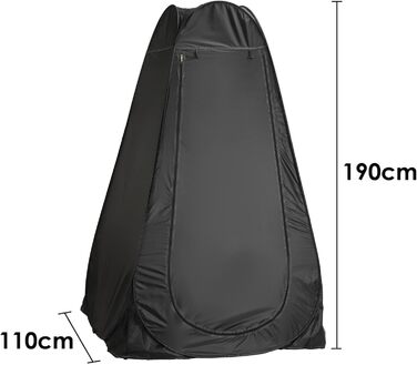 Складаний туалетний намет Trintion: портативна душова та роздягальня з UV-захистом для кемпінгу, пляжу та відпочинку на природі, з сумкою для перенесення