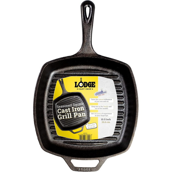 Сковорода-гриль Lodge L8SGP3 кутова зі стійкою та ручкою