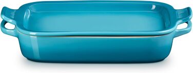 Форма для запікання Le Creuset прямокутна з кришкою-тарілкою, 3 л, вишнево-червоний (Caribbean)