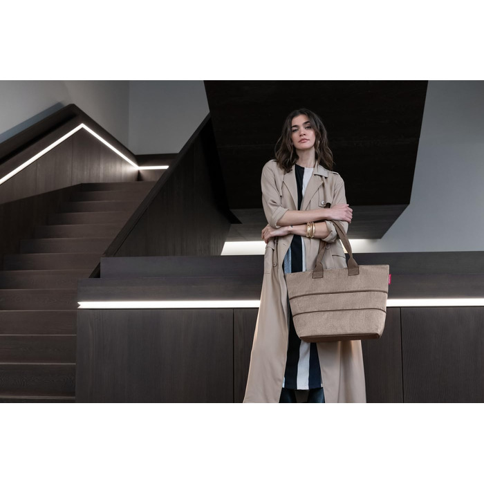 Шопер Reisenthel Shopper E1 - велика сумка для покупок, Herringbone Mokka