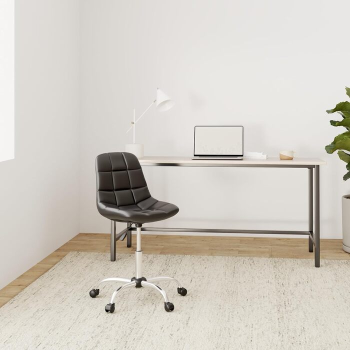 Офісний стілець Emil від CLP: регульована висота, поворотний, з оббивкою з штучної шкіри, білий (колір: коричневий)