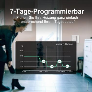 Smart термостат на радіатор 2 шт., Zigbee, бездротовий, з керуванням через Tuya APP та голосовими помічниками (Alexa, Google Assistant), енергозбереження (з датчиком температури Zigbee)