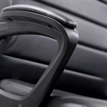 Ергономічне крісло для офісу/керівника ERGOSMOOTH BIG з штучної шкіри, чорного кольору, hjh OFFICE