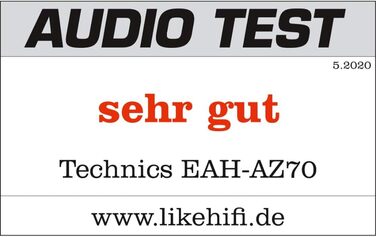 Справжні бездротові навушники-вкладиші Technics EAH-AZ70WE-S, шумозаглушення, голосове керування, сріблястий