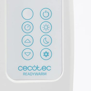 Електричний конвектор Cecotec ReadyWarm 2500 Thermal: 1800 Вт, 12 алюмінієвих елементів, LCD, 3 режими, таймер, Slim, захист Overprotect, білий