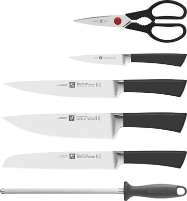 Набір ножів ZWILLING 8 предметів у дерев'яному блоці, нержавіюча сталь, Made in Germany