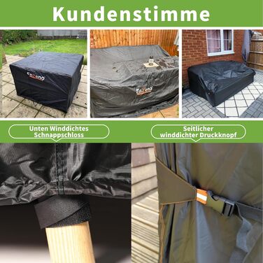 Водонепроникний чохол для садово-патіо меблів Enzeno, 300x250x100 см, захист від дощу та бруду