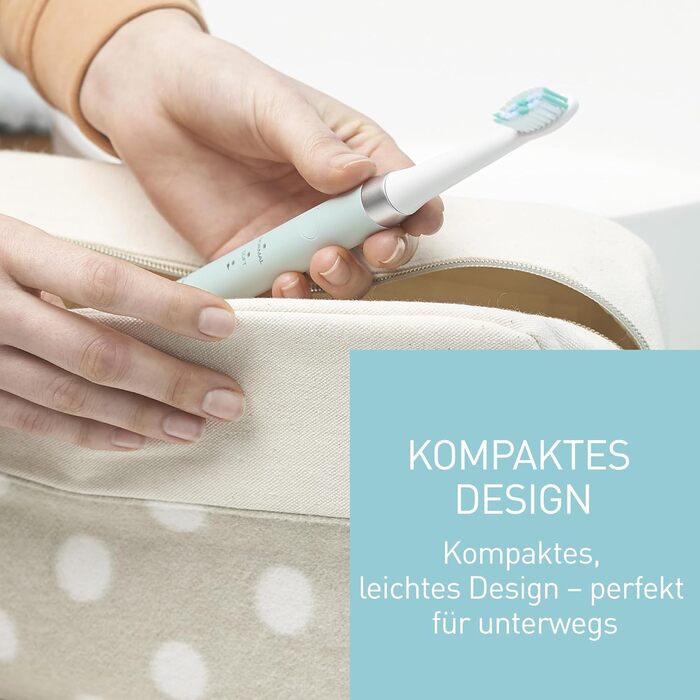 Зубна щітка електрична Panasonic EW-DM81-K503 з вібрацією, 2 режими чищення, зелена. З додатковою насадкою