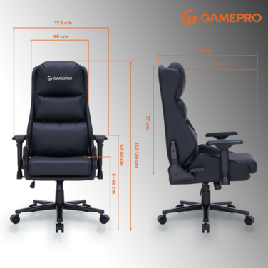 Крісло ігрове GamePro GC695B