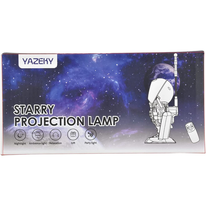 Проектор зоряного неба Yazeky астронавт світлодіодний білий