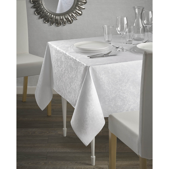 Скатертина Atenas Home Textile Ariadna Blanco, бавовна з покриттям, 160 х 300 см