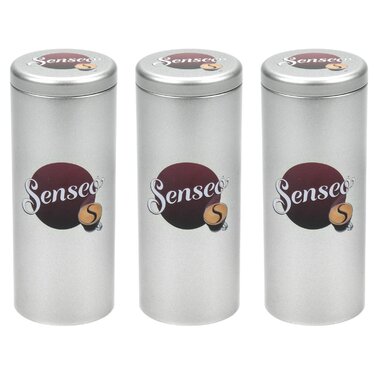 Банки Senseo Premium Paddose на 20 кавових капсул 3 шт сріблясті