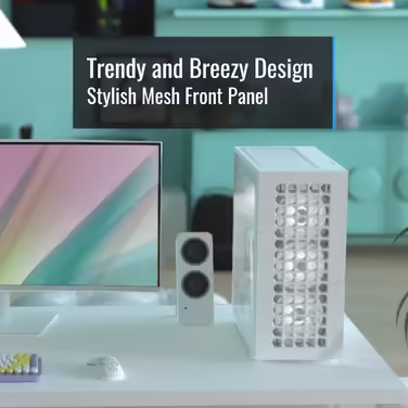 Ігровий корпус AeroCool D502A Mid-Tower, сітчаста передня панель, 4 RGB вентилятори, ATX/mATX/ITX, загартоване скло, чорний