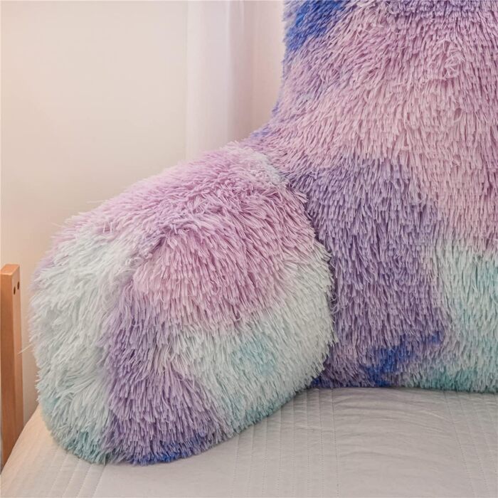 Подушка для відпочинку Holawakaka з підлокітниками, ідеальна для підтримки спини під час відпочинку, ігор, читання або перегляду телевізора, м'який батик, стандартна