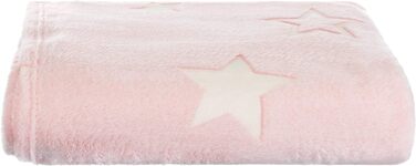 Ковдра Фланель -Світяться в темряві - Світяться Зірки 150x200 см Рожевий