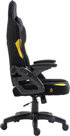 Ігрове крісло KRAKEN CHAIRS - чорно-жовте, ергономічне, для геймерів, вантажопідйомність 130 кг