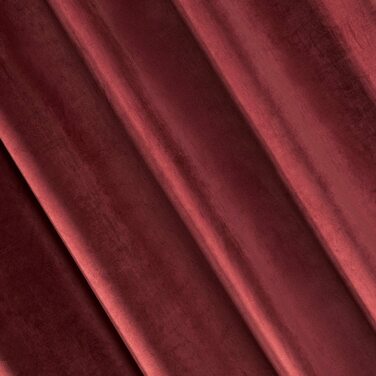 РІА завіса оксамитовий темно-бордовий оксамит М'яка стрічка для завивки, стильна, елегантна, високоякісна, гламурна, для спальні, вітальні