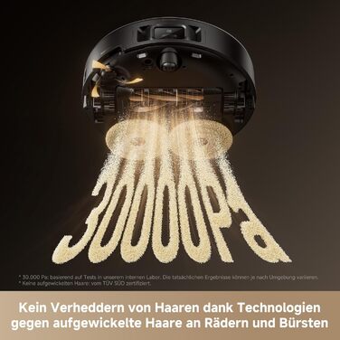 Робот-пилосос Mova V50 Ultra Complete з функцією миття, 24000 Па, подолання перешкод 6 см, навігація Liftable+RGB AI+LED, 80°C гаряча вода, 63°C самостійне сушіння, DuoSolution System, щітка Tricut (Mobius 60)