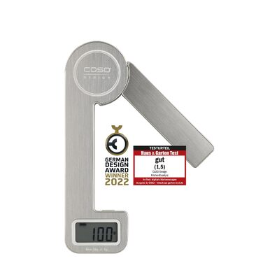 Кухонні ваги CASO Design Ecostyle: без батарейок, до 5 кг, крок 1 г, Testsieger